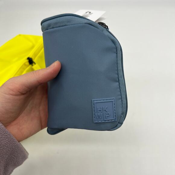 IHKWIP Set of 2 Packable Cosmetic Cases Pouches Yellow & Indigo - Picture 7 of 14